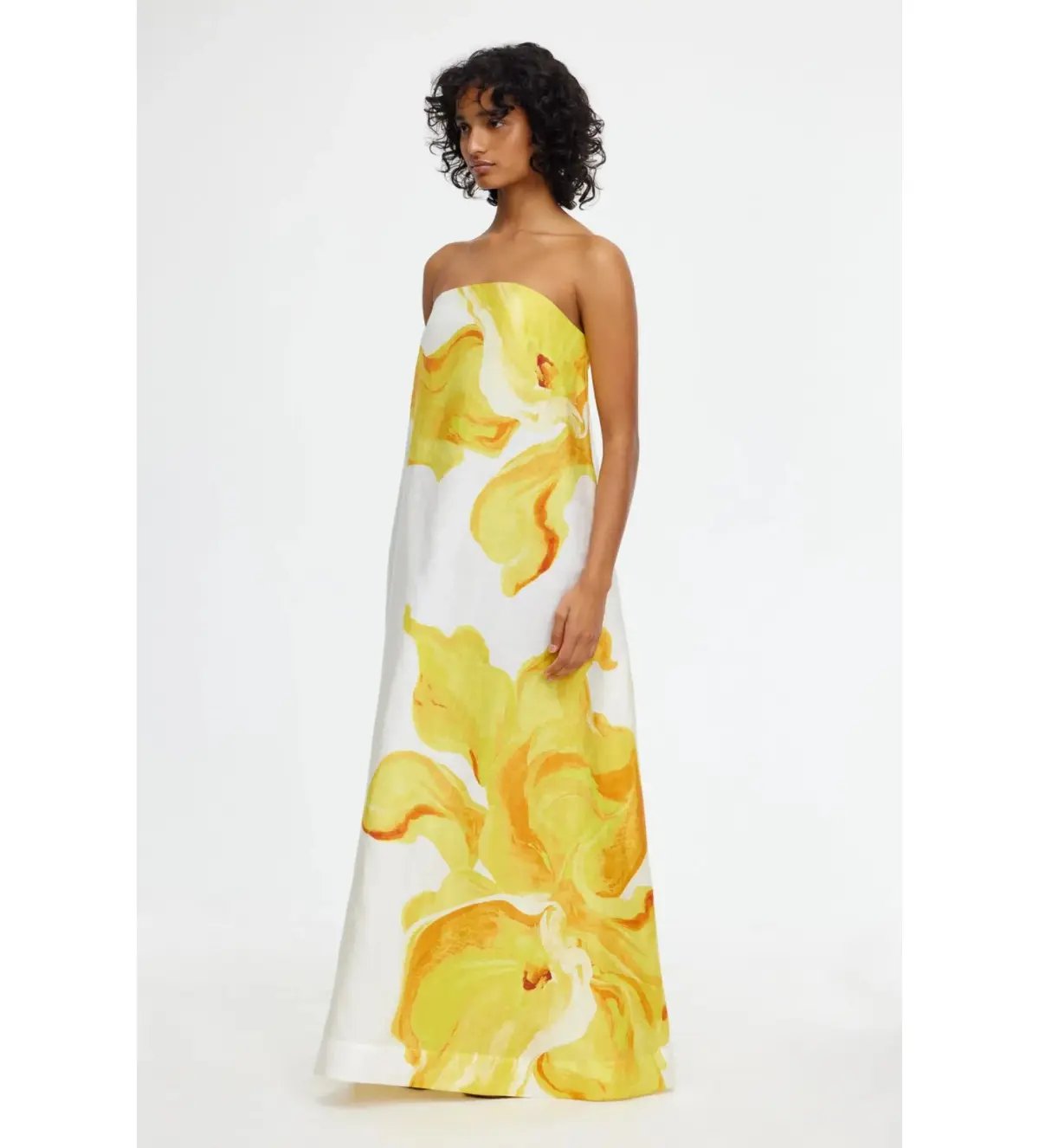 Acler Hopton Midi Dress in Ivory Calla Lily Size AU 14 photo 5
