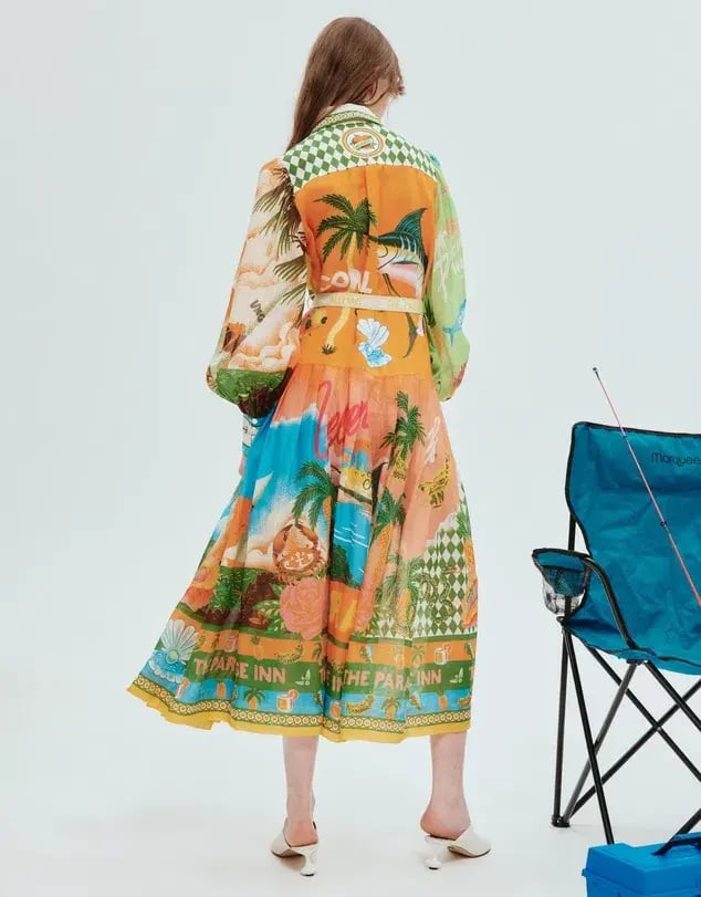 Alemais Paradiso Shirt Dress Multi Size 6 photo 3