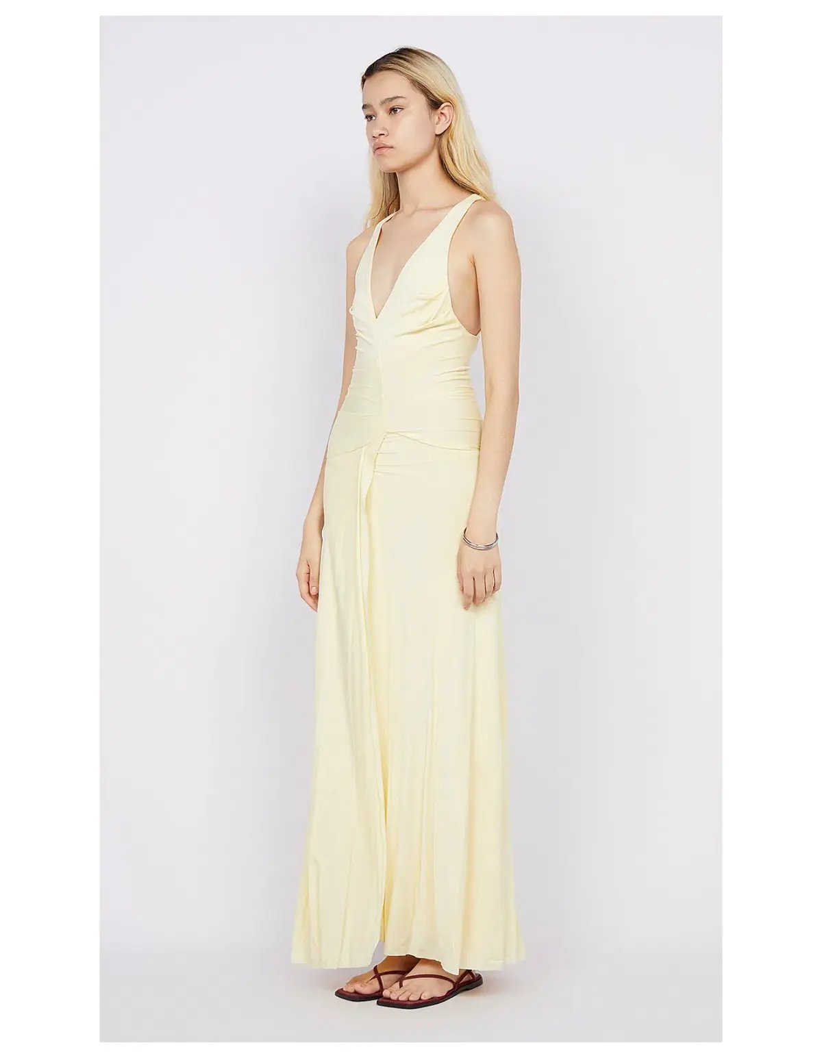 Bec & Bridge Greta Gown Maxi Dress in  Butter Size AU 6 photo 2