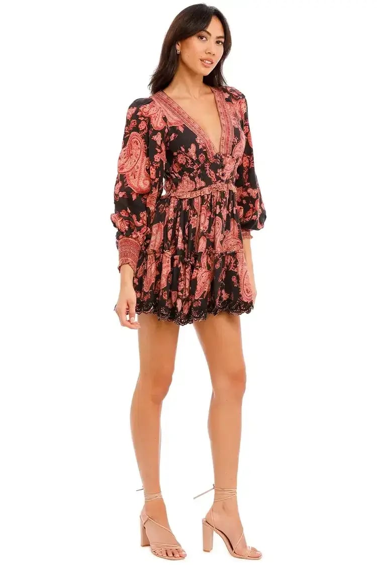 Hemant & Nandita Luana Cashmere Dress Print Size 8 photo 3