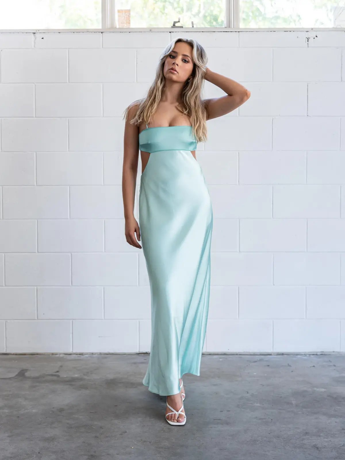 Bec & Bridge Agatha Cut Out Midi Dress in Cool Mint Size 8 photo 4