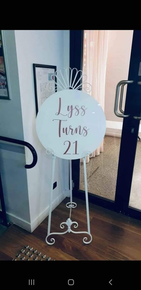 Acrylic Event Sign for Hire photo 5