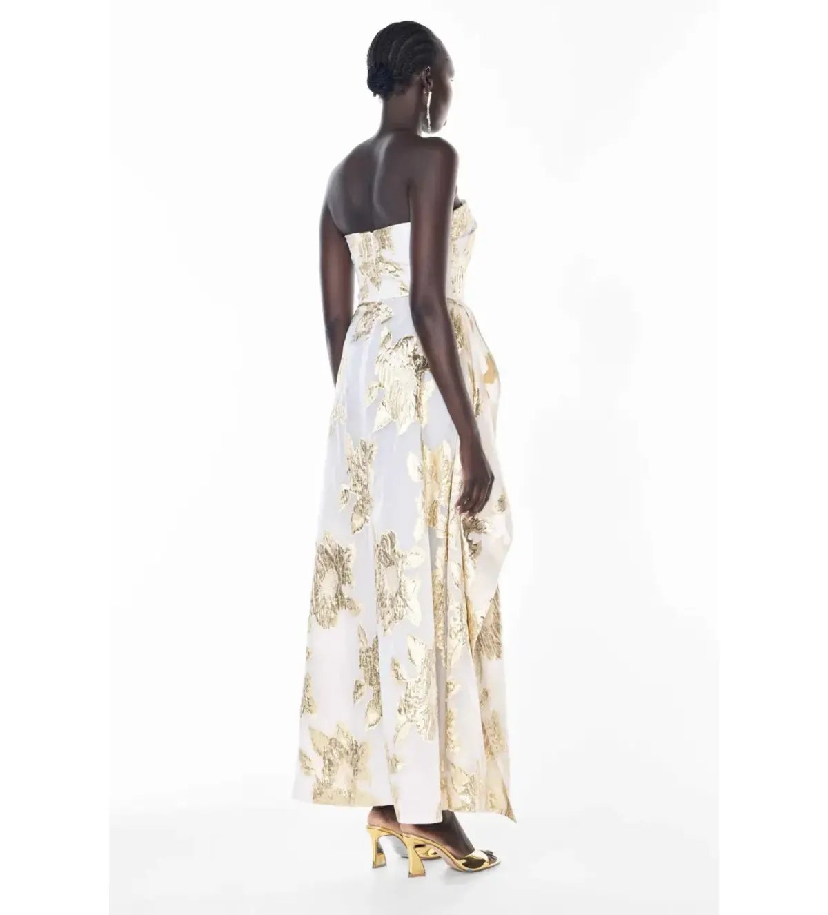 Manning Cartell Paved With Gold Gown White/Ivory Size 10 photo 3