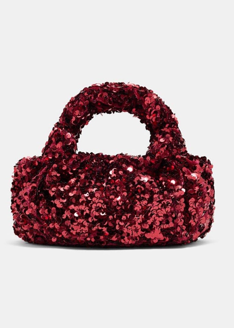 Mimco Aura Grab Bag, Burgundy Multi photo 4