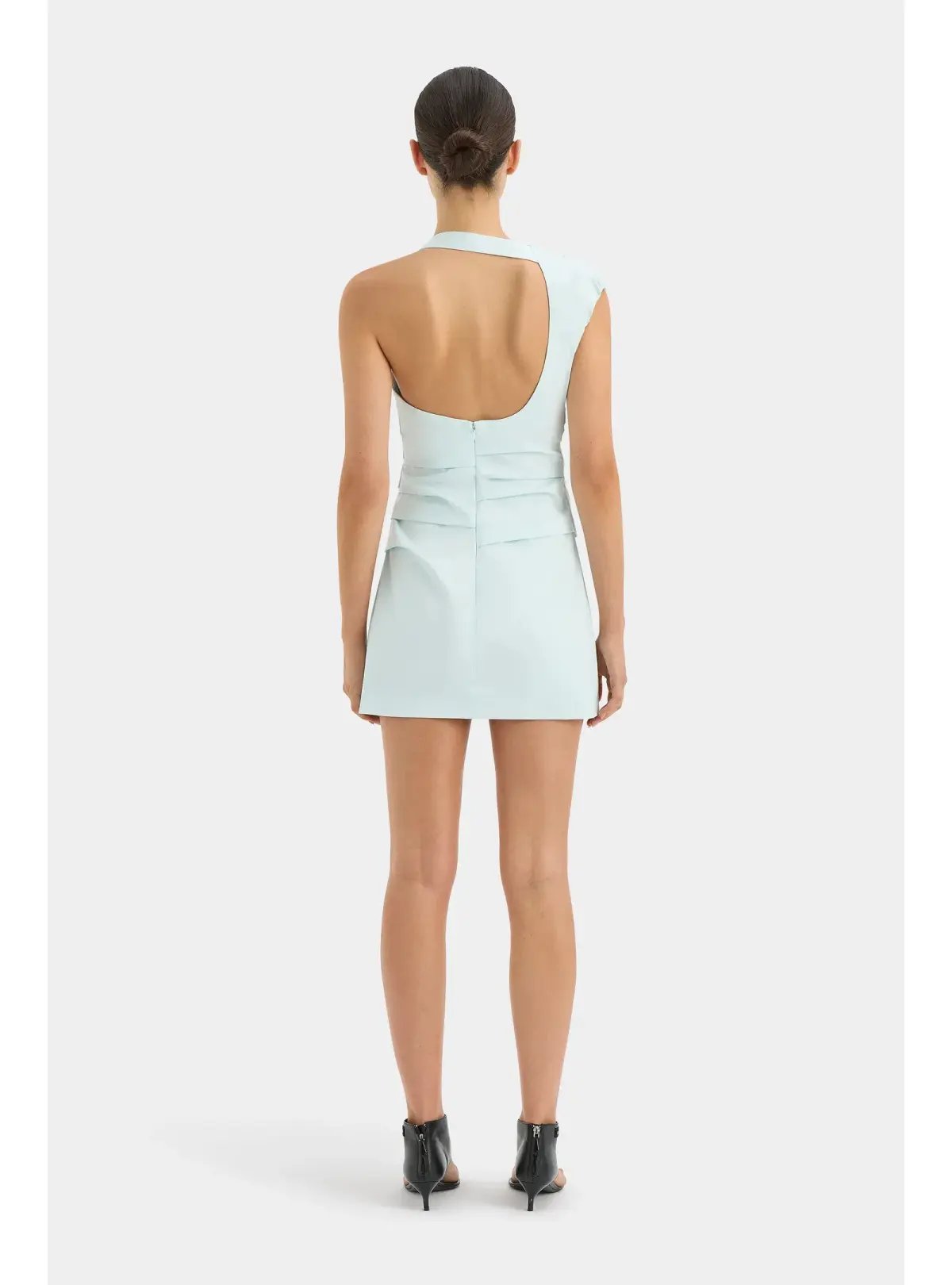 Sir The Label Azul Gathered Mini Dress Ice Blue Size 2 / AU 10 photo 3