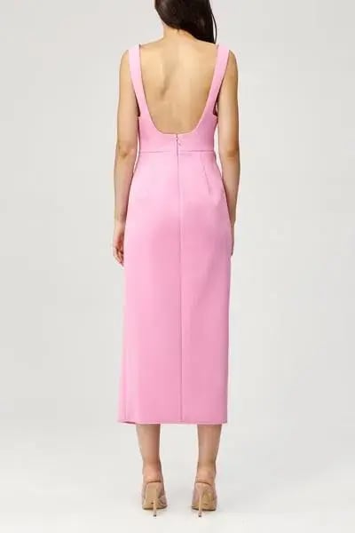 Acler Habana Midi Dress Pop Pink Size 6 photo 4