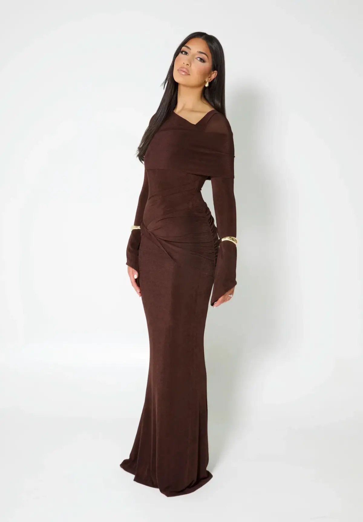 Alaía Muse Elira Maxi Dress Brown Size S / AU 8 photo 2