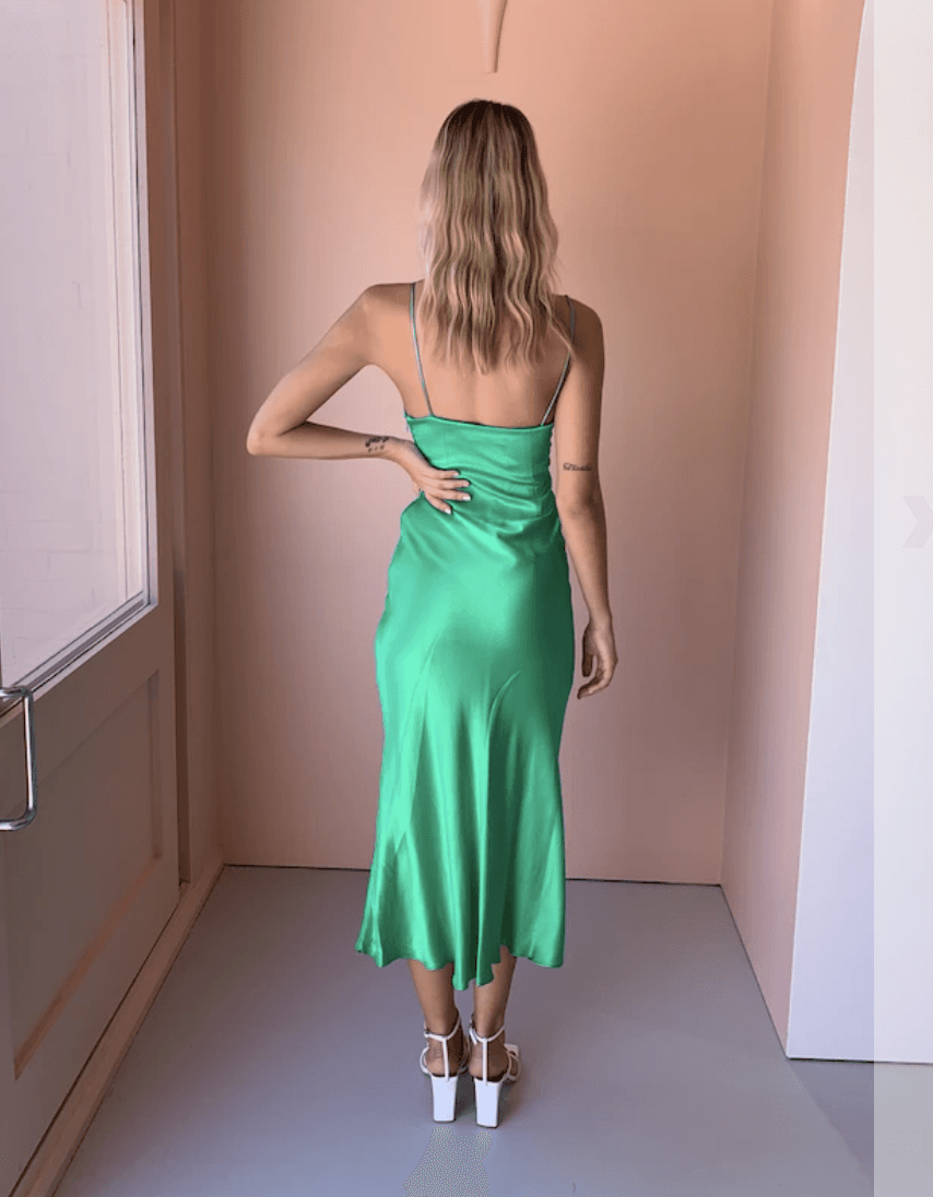 BEC & BRIDGE LOREN MIDI DRESS IN EMERALD photo 3