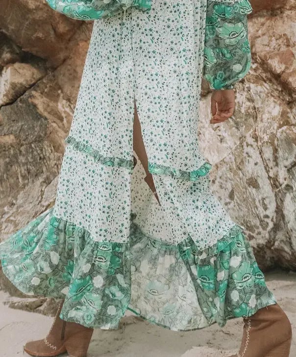Spell & The Gypsy 'Unicorn Tears' Maxi Dress Green Size 8 photo 4