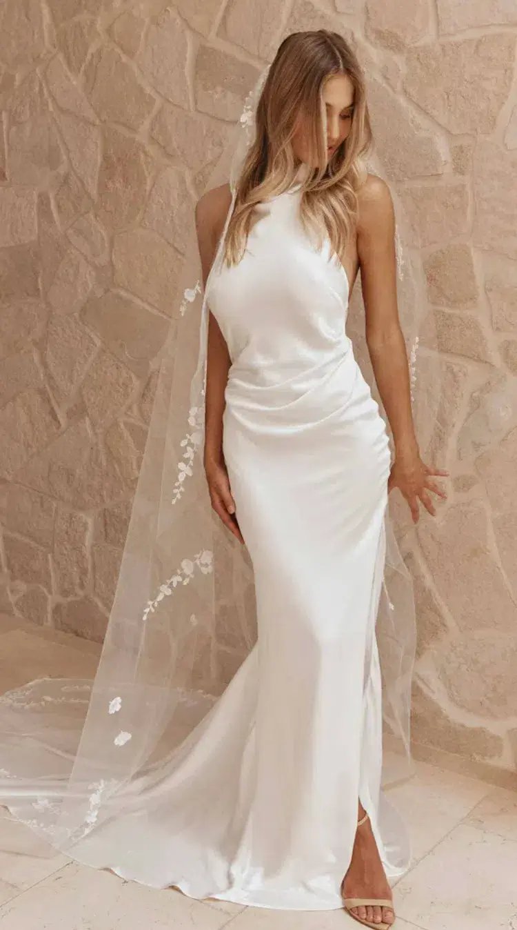 GRACE LOVES LACE Goldie Halter-neck Wedding Dress / Bridal Gown Size M photo 11