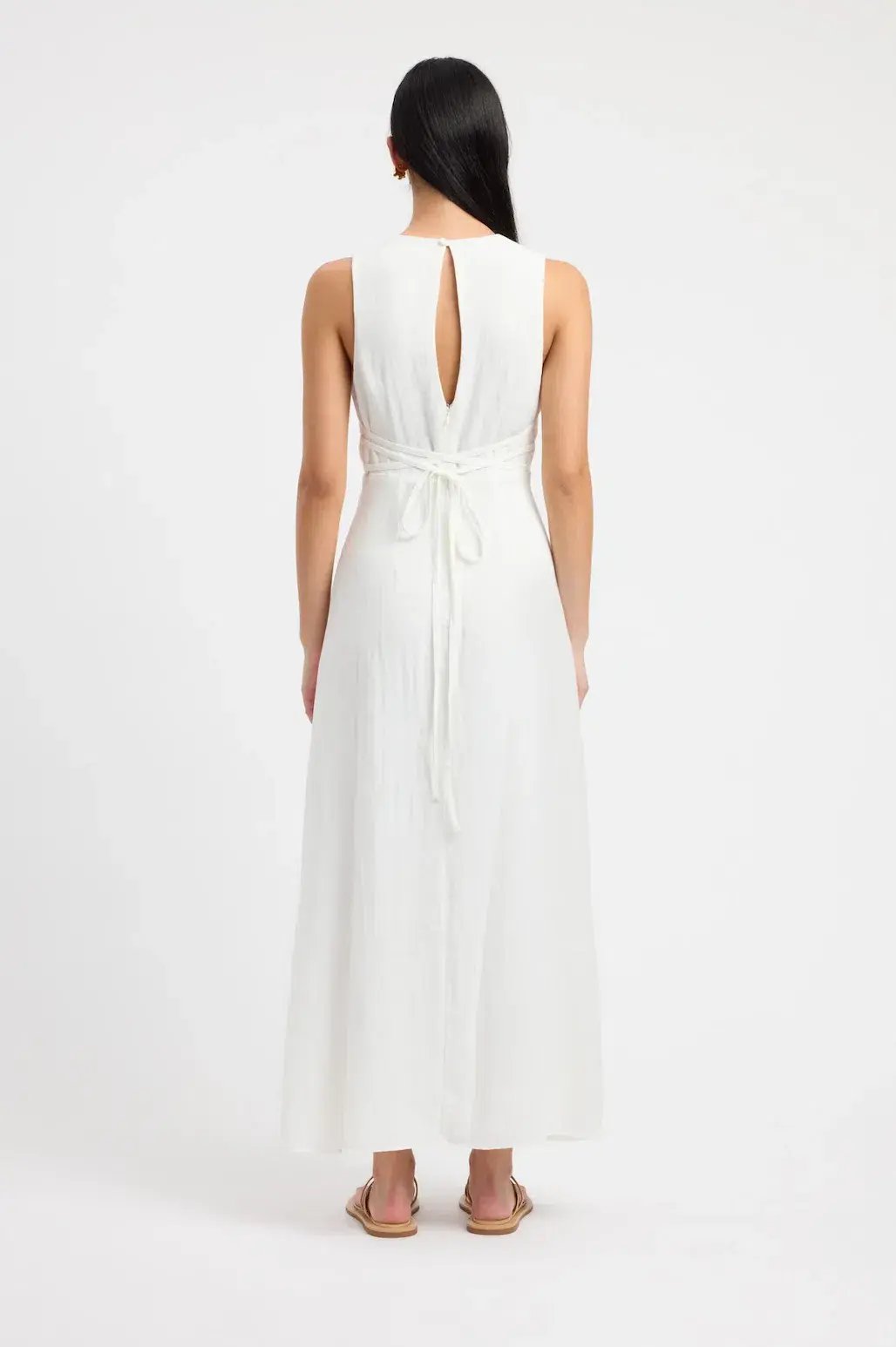 Kookai Hayman Deep Vee Dress White Size S / AU 8 photo 2