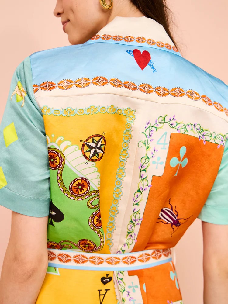 Alemais Rummy Shirtdress In Multi photo 3