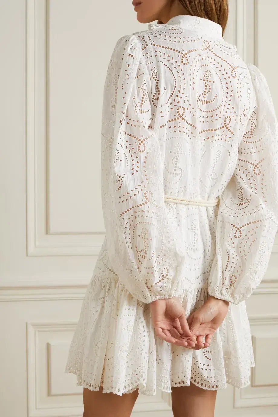 Zimmermann Moonshine Anchor Dress Ivory Size 1 / Au 10 photo 3