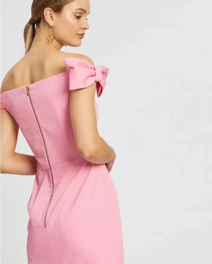 Rebecca Vallance Winslow Midi Dress Pink Size 14 photo 4