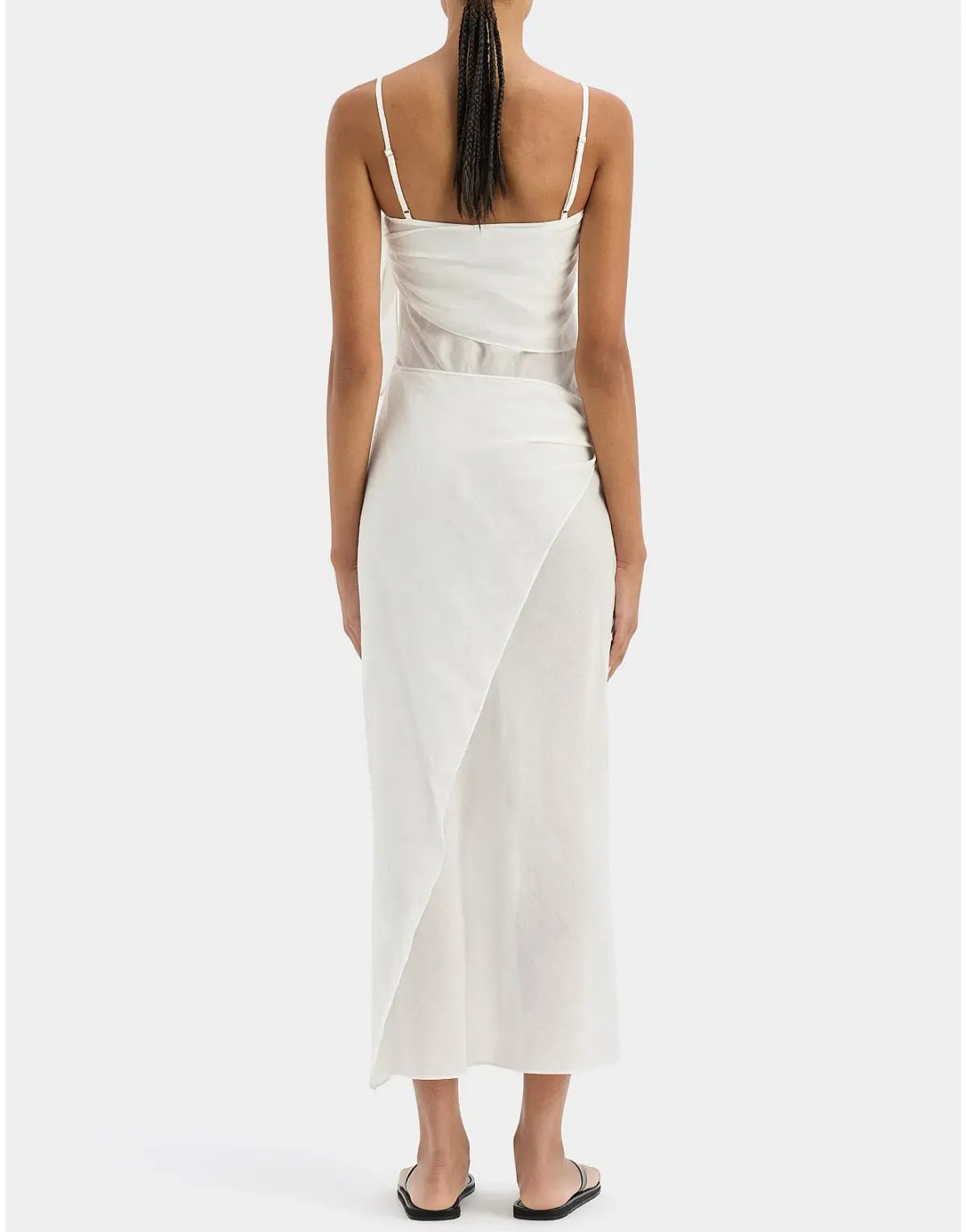 SIR Rosalia Wrap midi dress Ivory photo 3