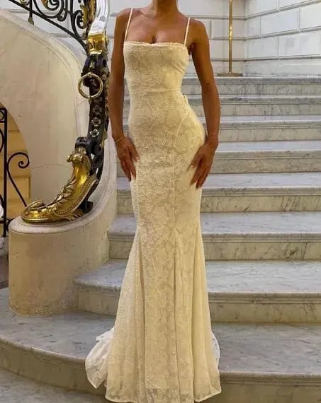 House of CB Joan Lace Up Back Maxi Dress in Ivory White Size S / AU 8 photo 4