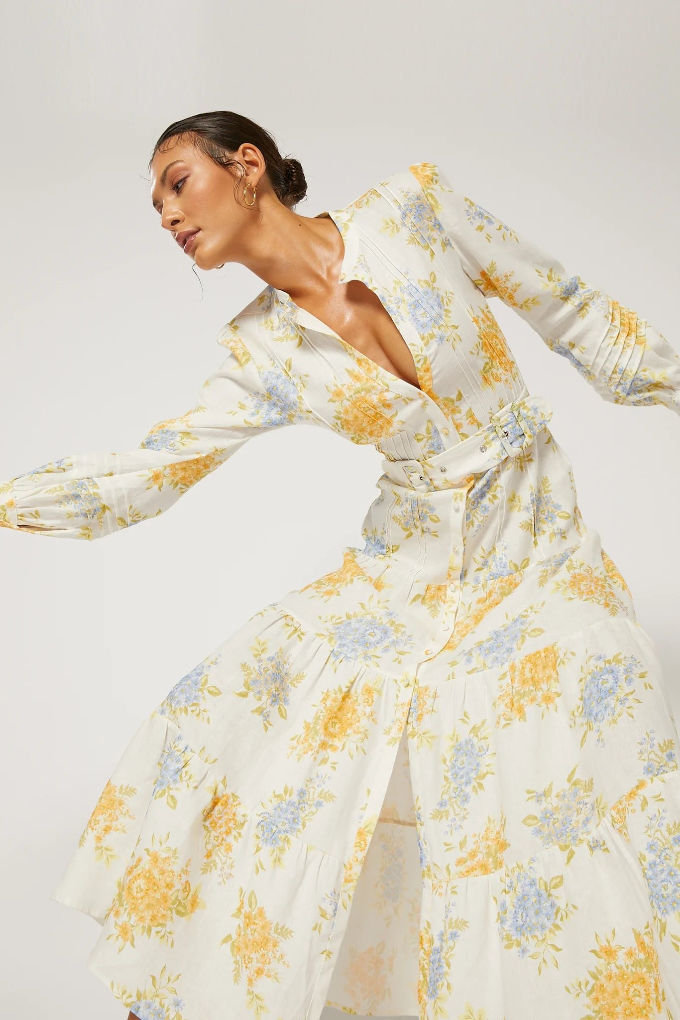 WINONA RAVELLO BUTTON MAXI DRESS - PRINT photo 6