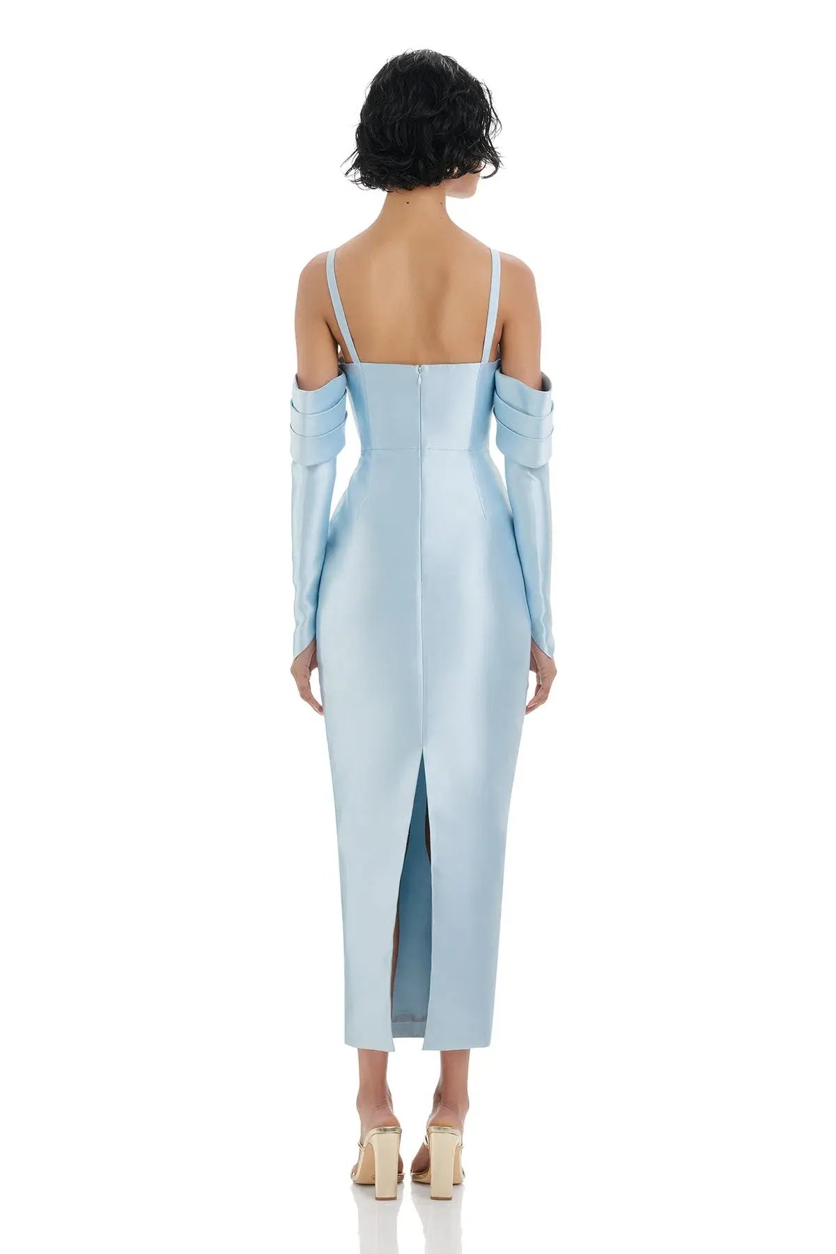 Eliya The Label Annalise Midi Dress in Blue Size M / AU 10 photo 2