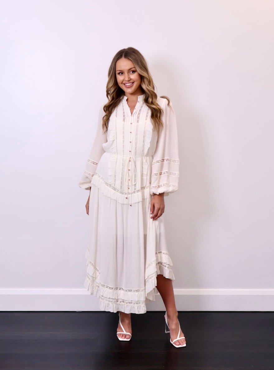 Zimmermann Whitewave Ivory Pin Tuck Dress photo 3