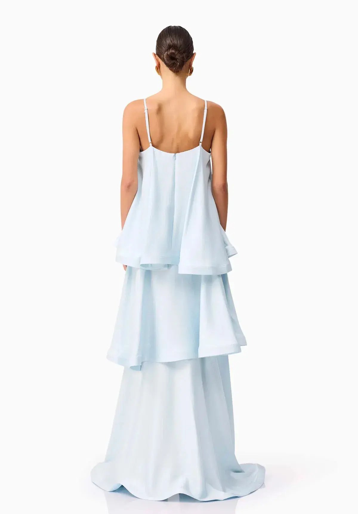 Elliatt Tilly Tiered Maxi Dress Blue Size S / AU 8 photo 3