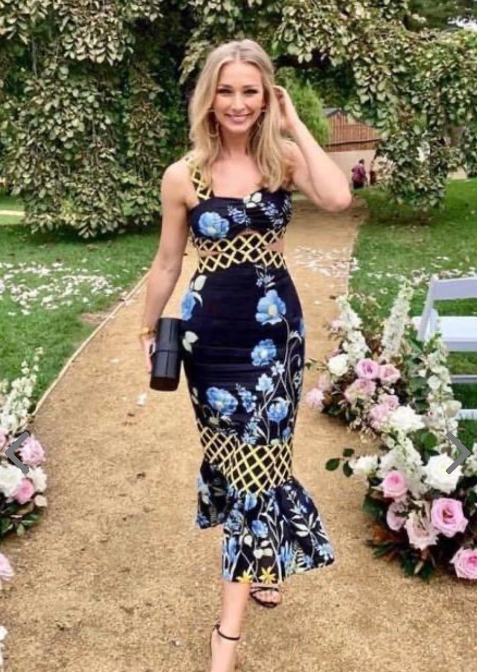 Alice McCall Flower Girl Midi Strap Dress Floral Size 12 photo 3
