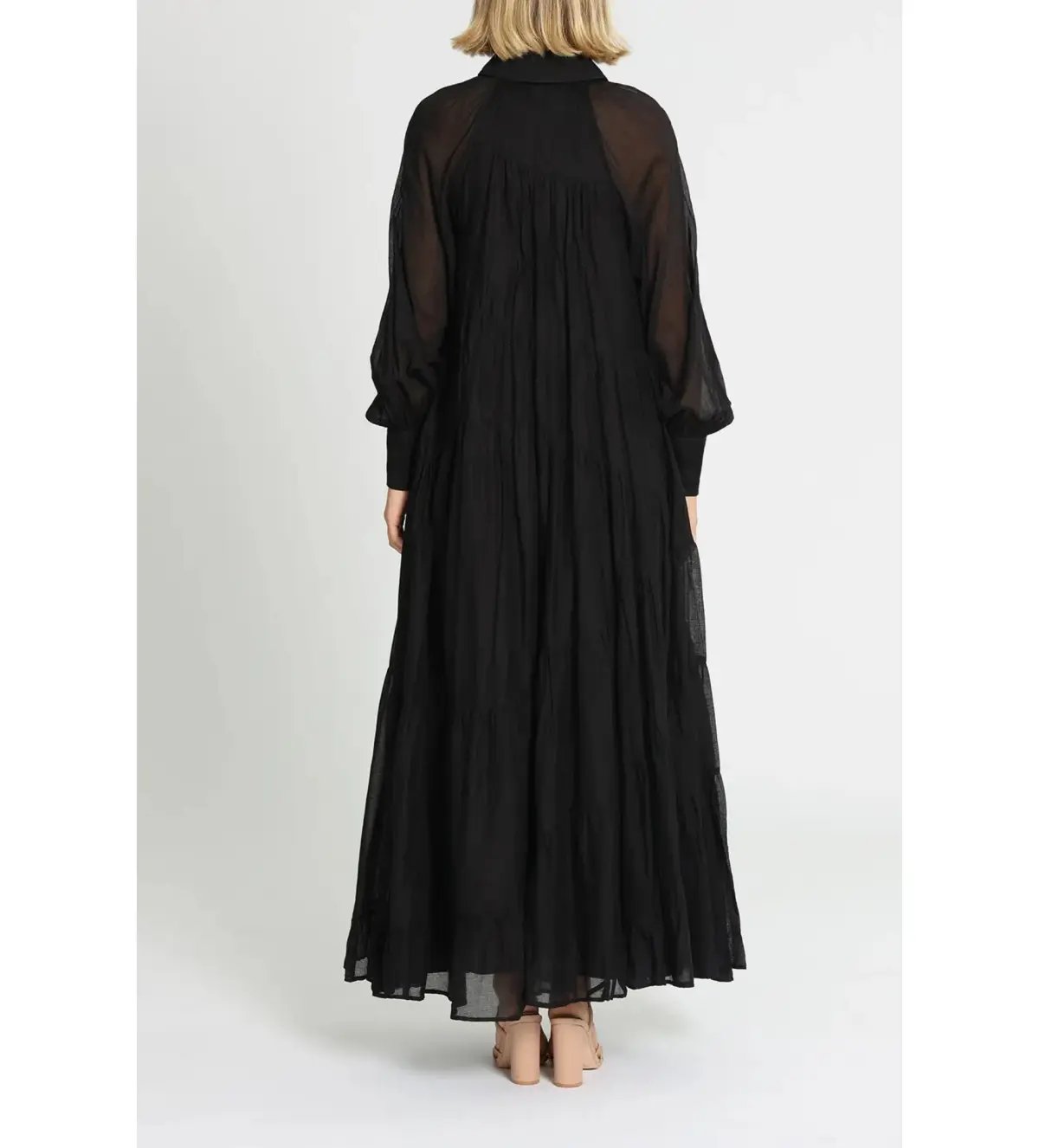 AJE  Musing Smock Maxi Dress  Black Size 8 photo 2