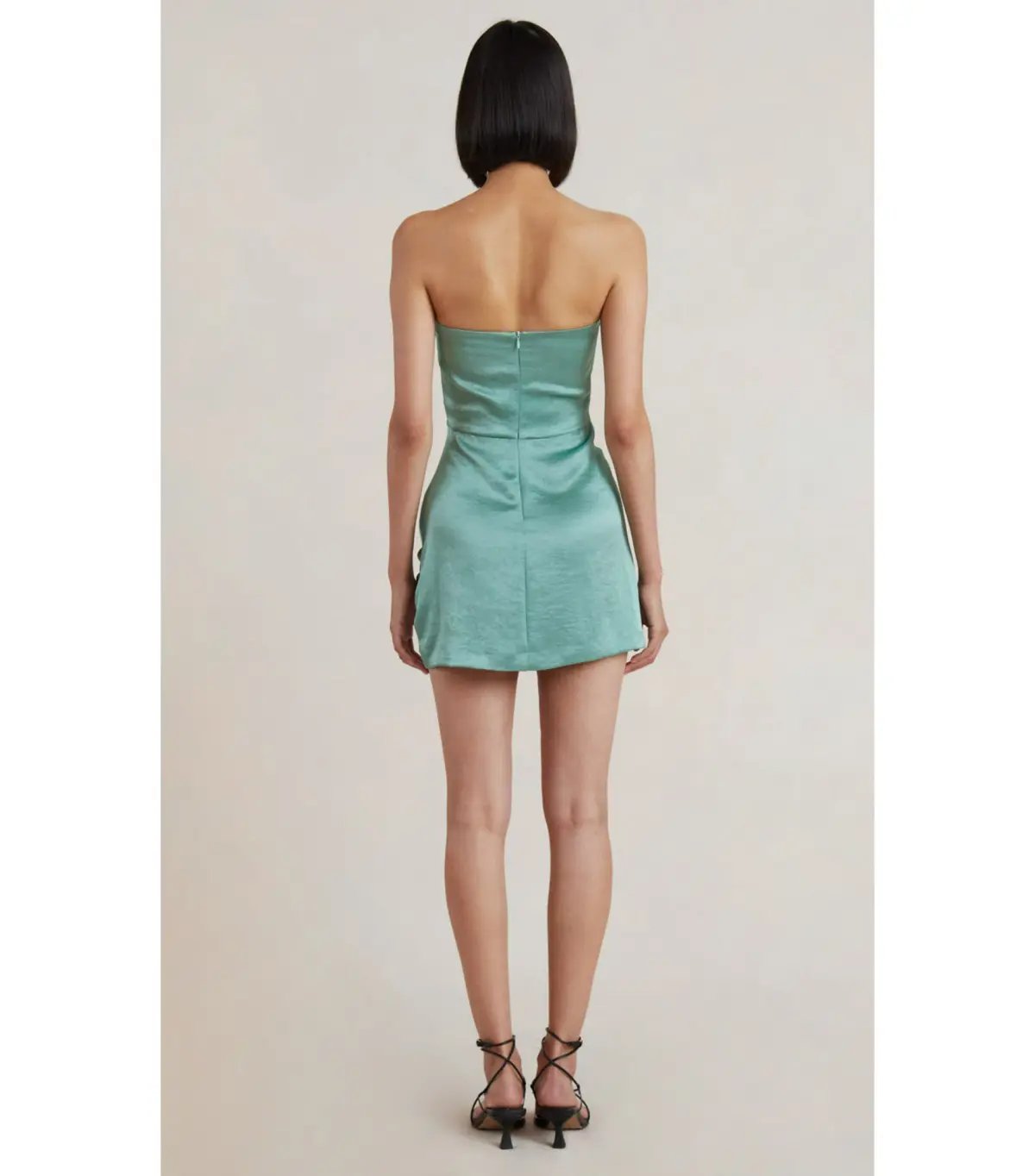 Bec & Bridge Symone Strapless Mini Dress Moss Green Size AU 10 photo 3