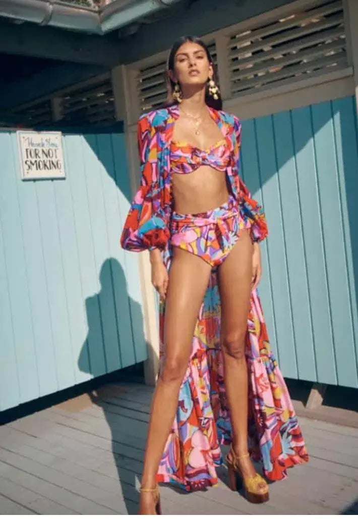 Rebecca Vallance Positano Kaftan Print Size 8 photo 3