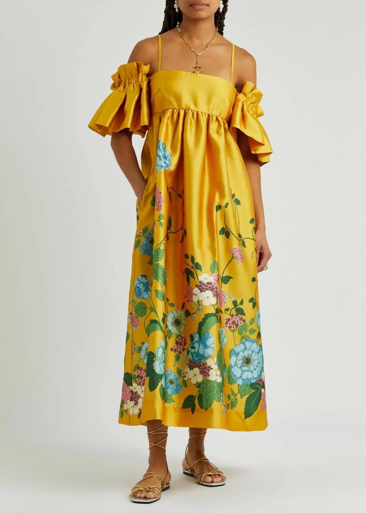 Alemais Dana Midi Dress in Marigold Size 8 photo 2