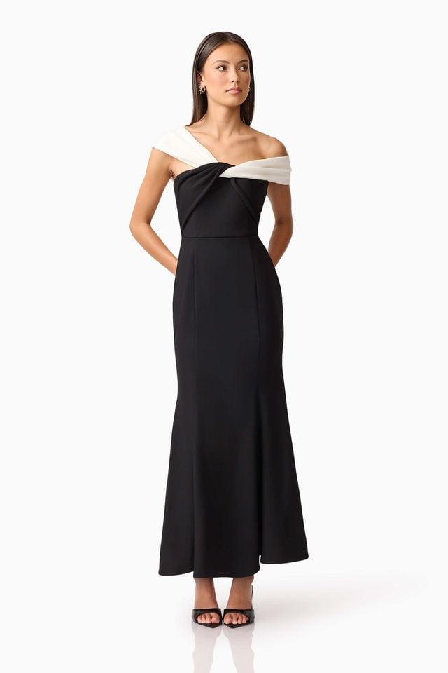 Elliatt Ruby Gown - Black White photo 3