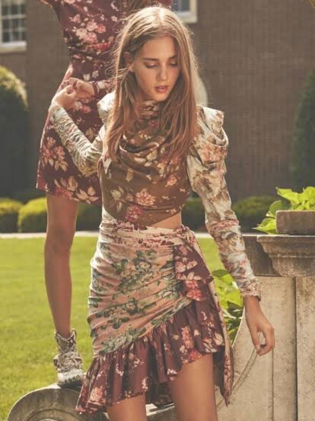 Zimmermann The Tempest Tucked Contour Mini Dress Spliced Size 0 / Aus 8 photo 3