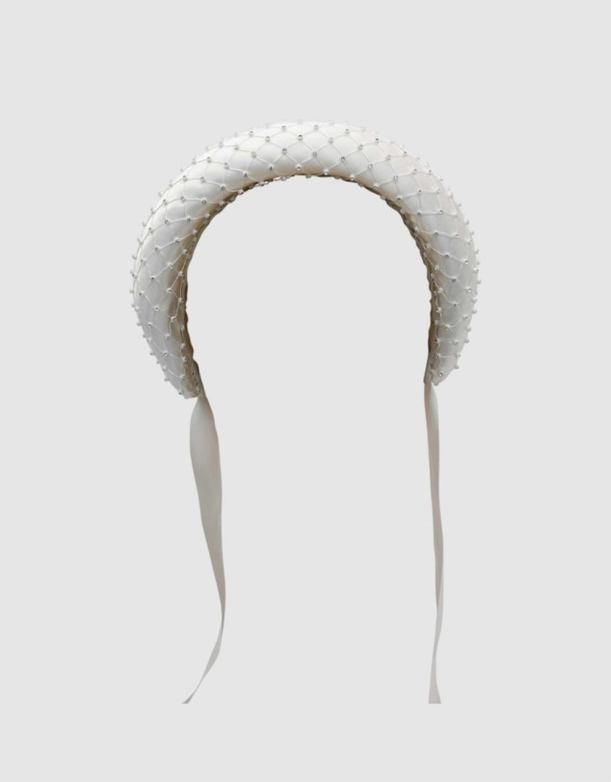 Morgan & Taylor Rita Headpiece, White photo 2