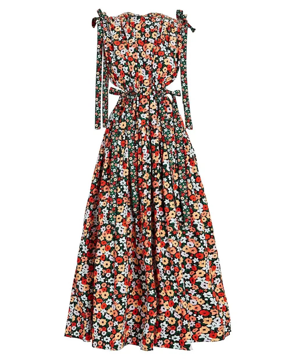 Agua Bendita Guaguanco La Fania Noche Dress  Floral Size 6 photo 8