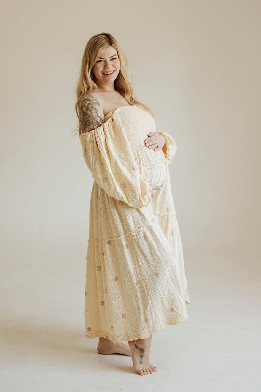Free People Dahlia Embroidered Maxi Dress photo 3