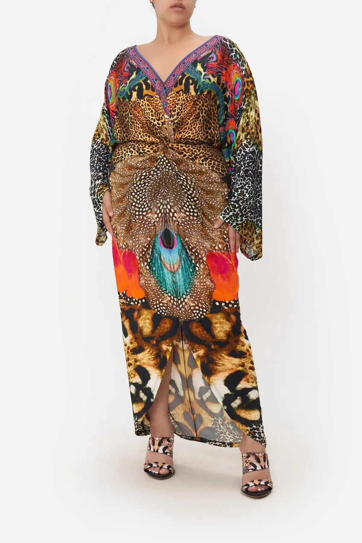 Camilla Xanadu Rising Long Split Front Twist Dress Print XXXL photo 3