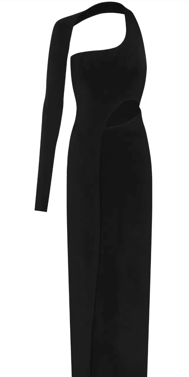 Sir the Label Manifesto Sleeve Midi Dress Black Size 8 photo 4