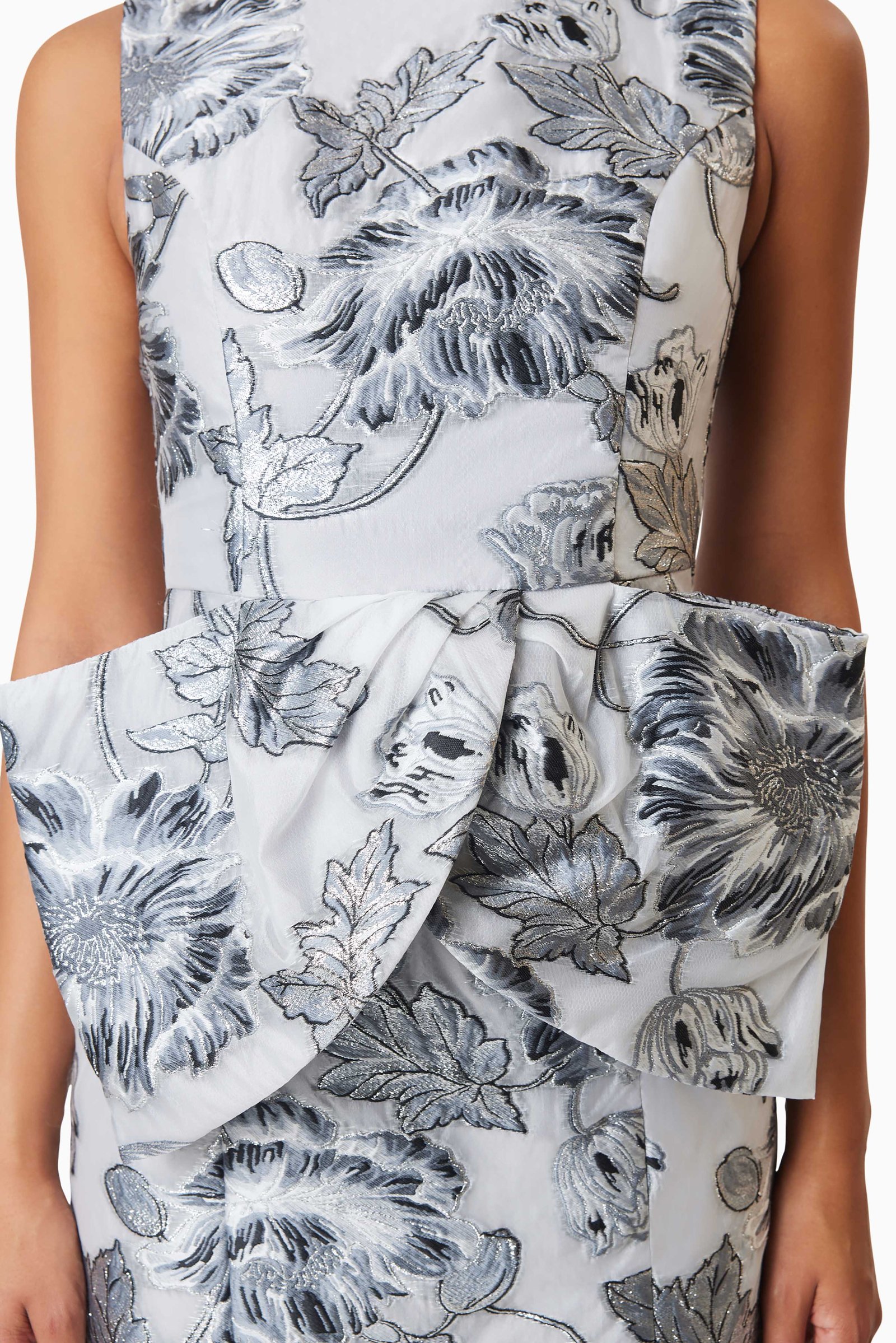 ELLIATT BLOSSOM MINI DRESS - SILVER MULTI photo 6