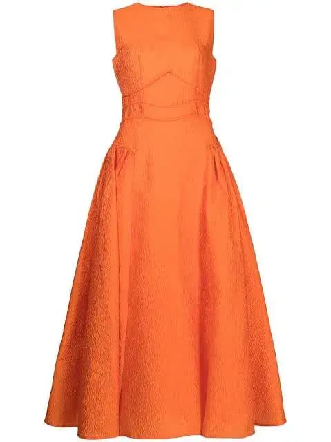 Rachel Gilbert Sophia Dress Orange Size AU 6 photo 4