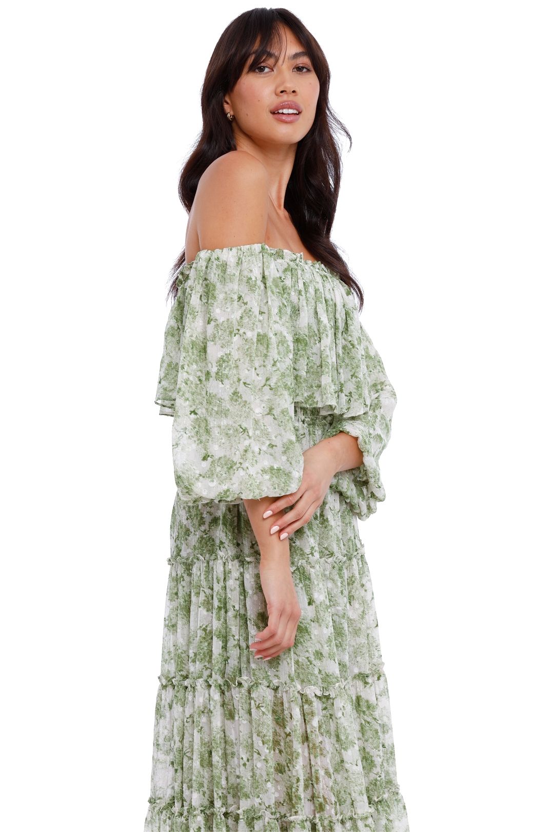 Cassandra Dress - Floral Green photo 4