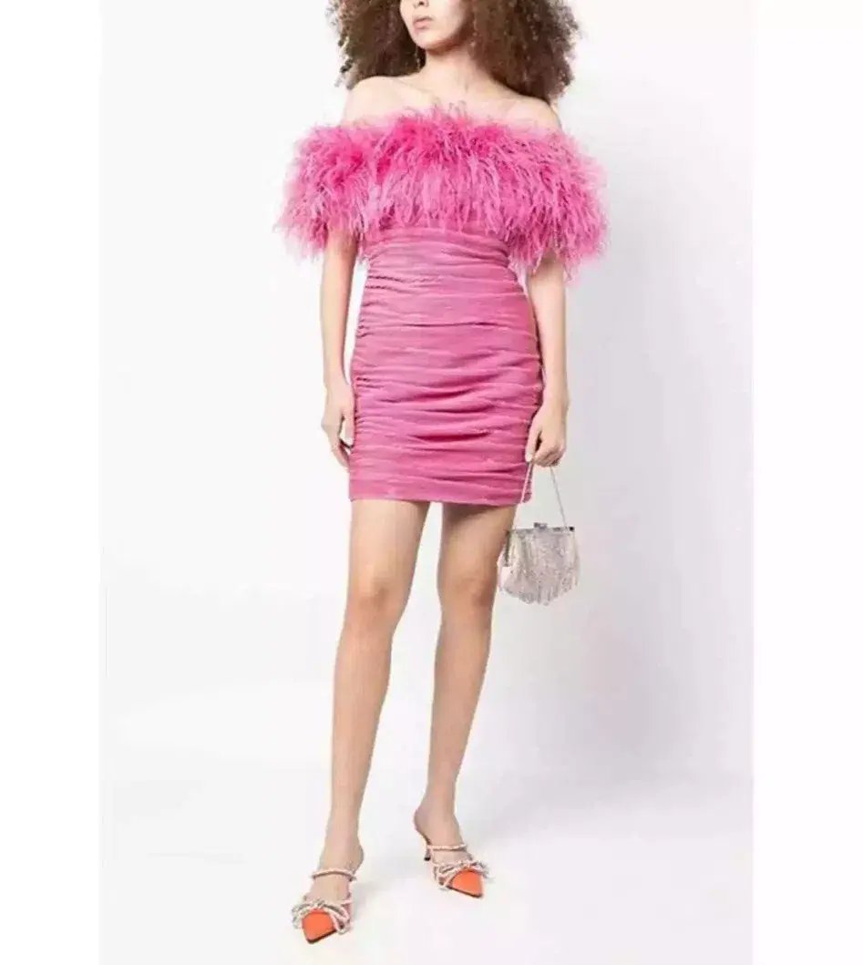Rachel Gilbert Zion Mini Dress Pink 3/AU12 photo 2
