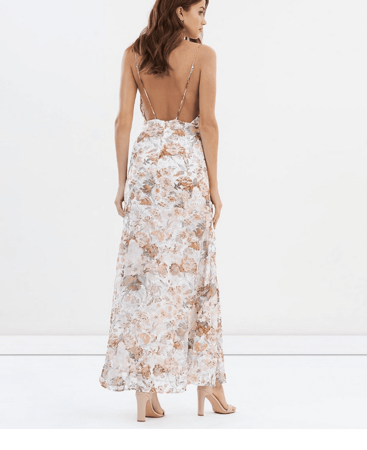 Winona Tigerlily Cowl Maxi Dress Print Size 8 photo 2