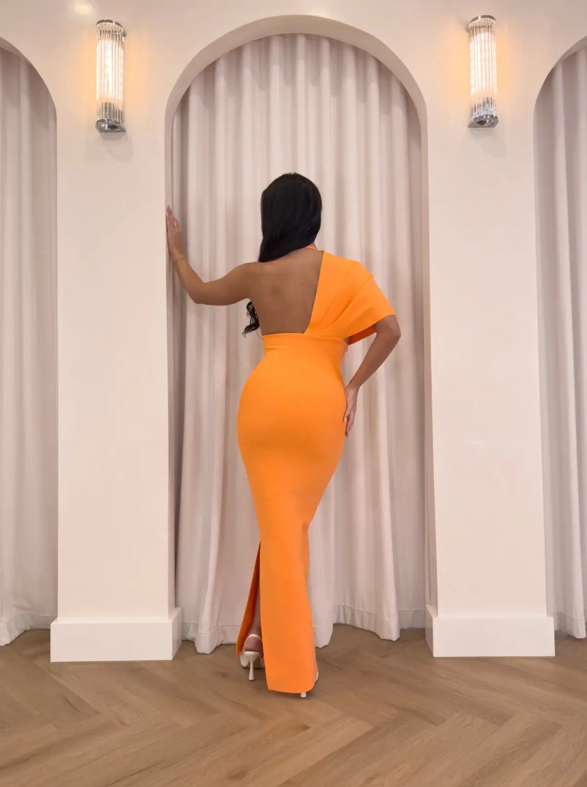 Catwalk Connection Lucia Bandage Dress Orange Size S / AU 8 photo 2
