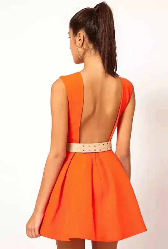 AQ/AQ Floyd Mini Dress Orange Size 6 photo 2
