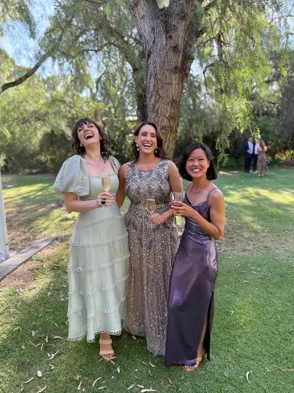 Beauut Bridesmaid Embellished Maxi Dress in Mink Size 14 photo 5