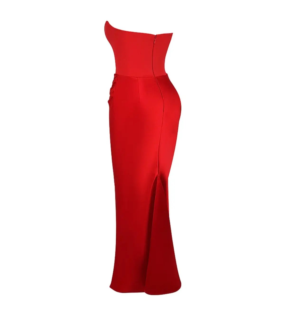 House of CB Persephone Strapless Corset Maxi Dress (Fuller Cup) in Scarlet Size L / AU 12 photo 5