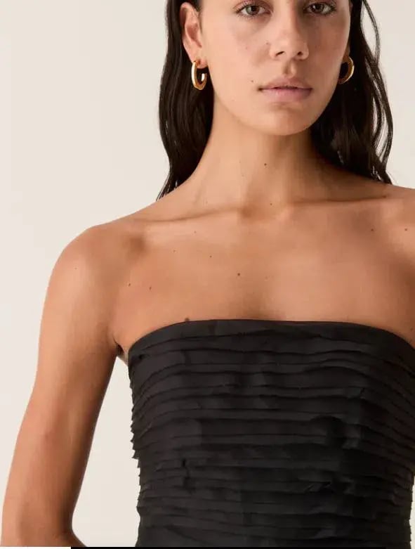 Aje Soundscape Maxi Dress in Black Size 6 photo 4