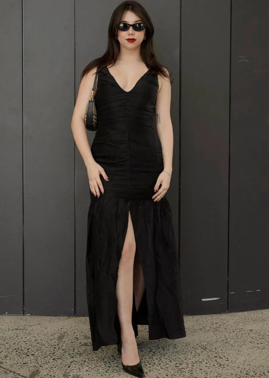 Sir The Label Vivienne Gown Black Size 8 photo 4