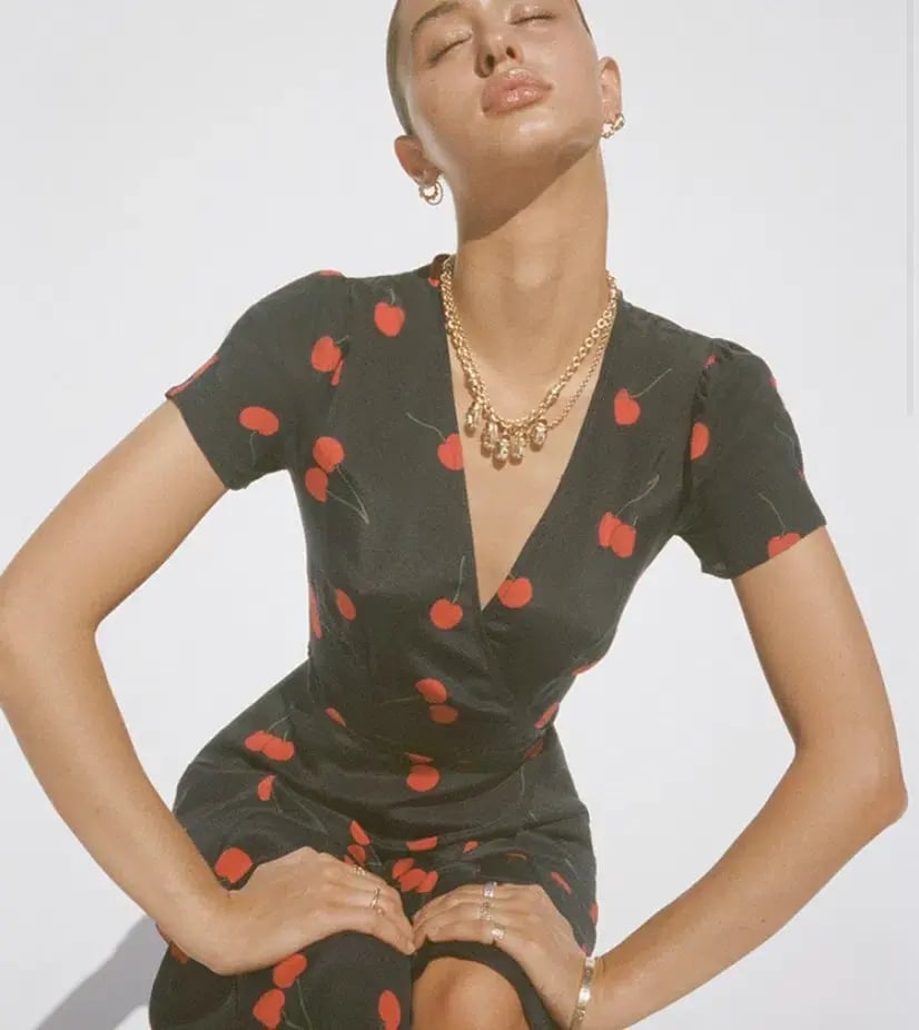 Realisation Par Teale Wild Cherry Dress Print Size 10 photo 2