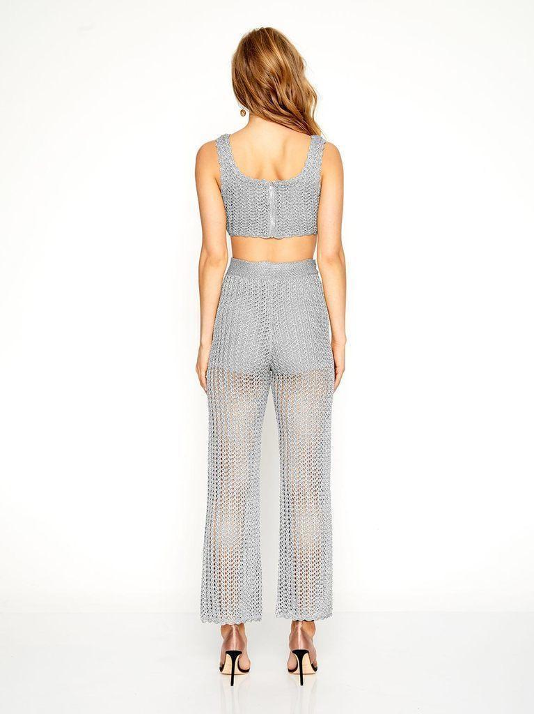 Alice McCall - Cosmic Top & Beautiful and Dangerous Pants Silver Size 8 photo 4