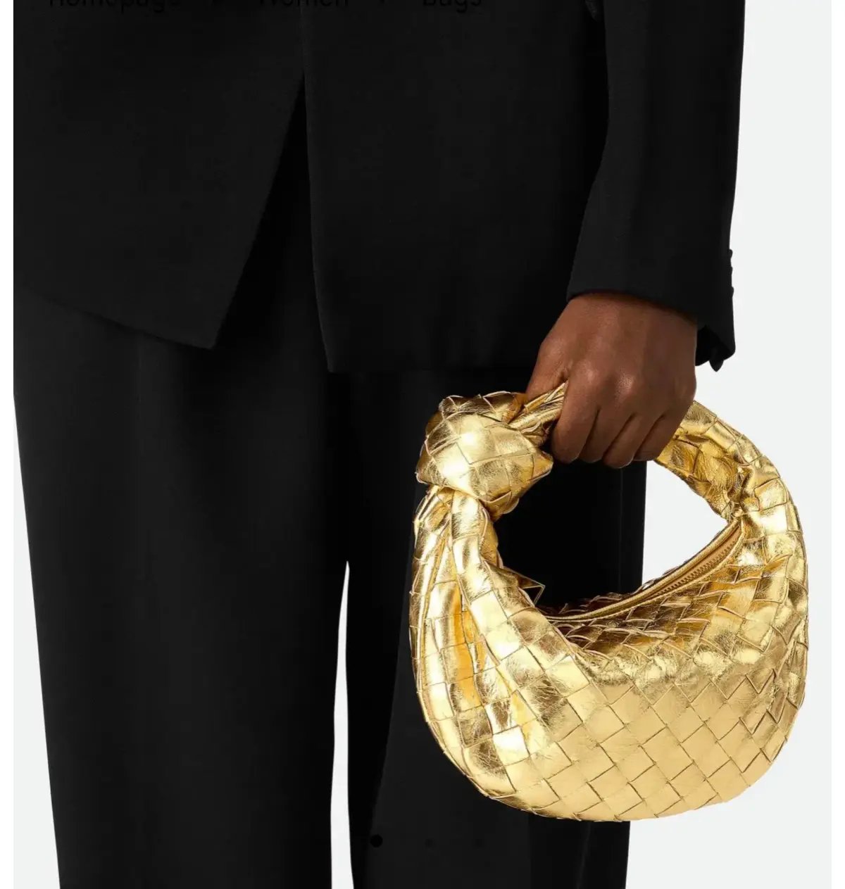 Bottega Veneta Mini Jodie Gold photo 2